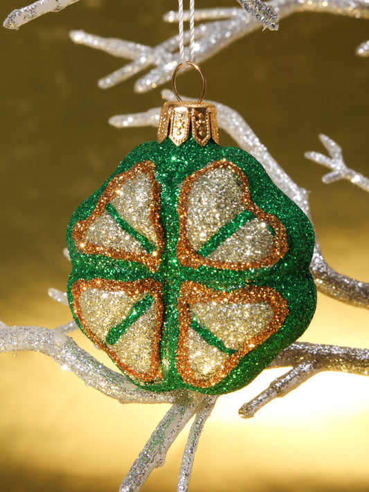 オーナメント CLOVER GLITTERED