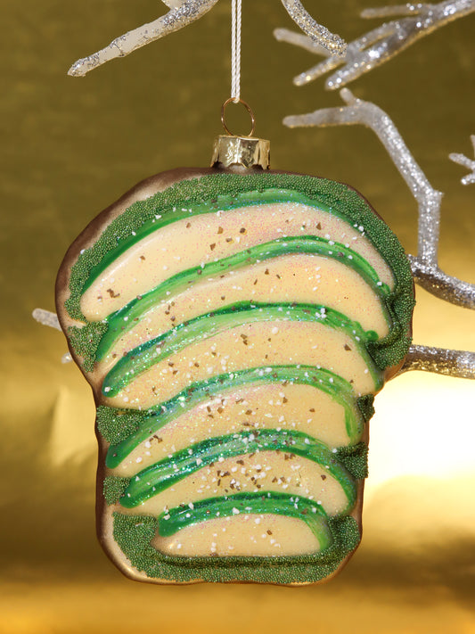 オーナメント BAUBLE GLASS HARD PINK HOLOGRAM GLITTERS ALLOVER