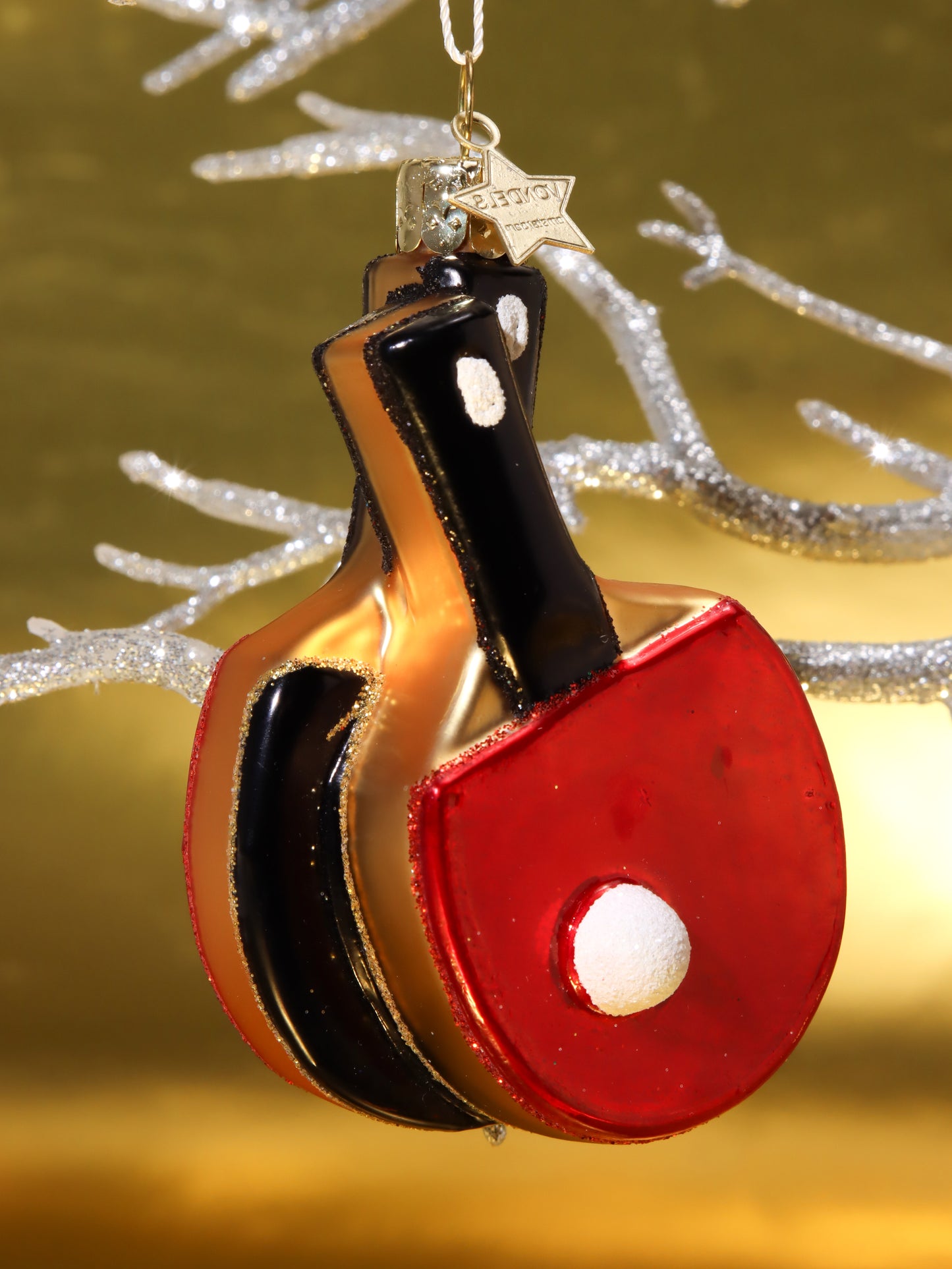 オーナメント RED BLACK PING PONG