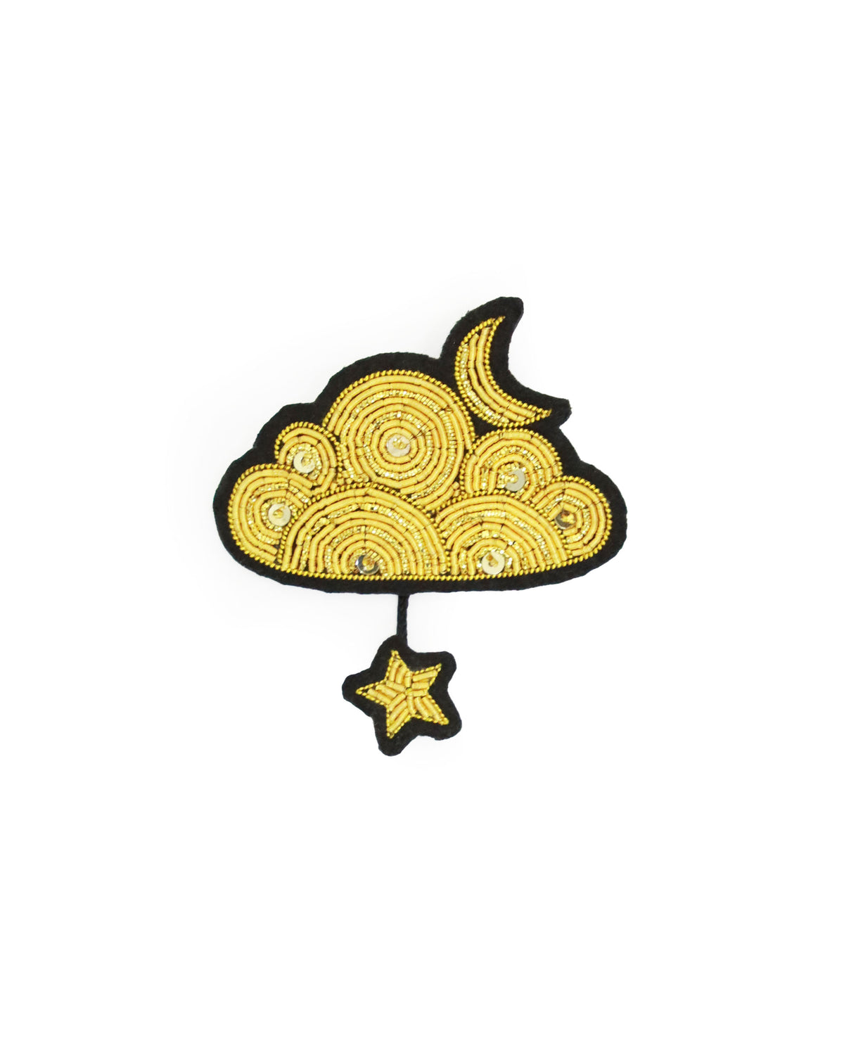 ブローチ Nuage or et etoile (boite M)