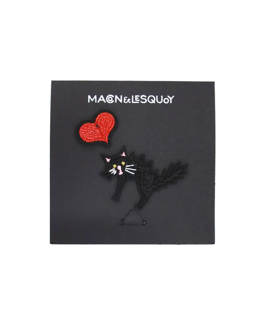 ワッペン Cœur + Chat