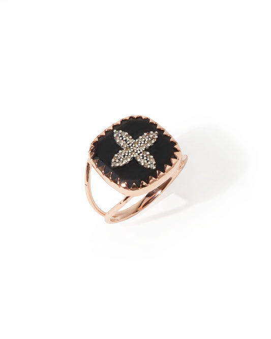 リング BOWIE No.2 - Black Diamond