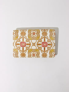 ＜文庫革 × Natalie Lete＞カードケース HAPPY PATTERN