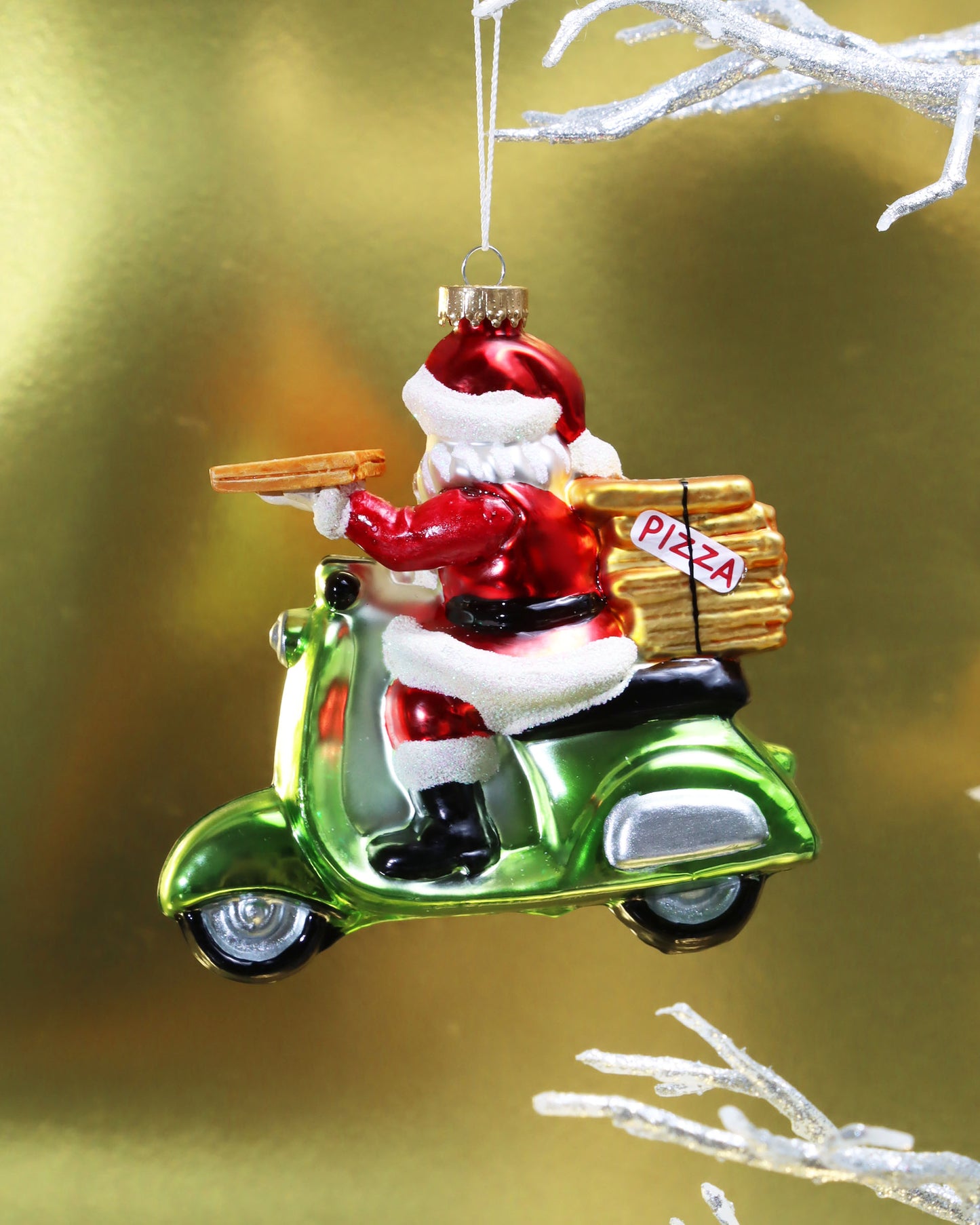オーナメント Pizza Vespa Santa