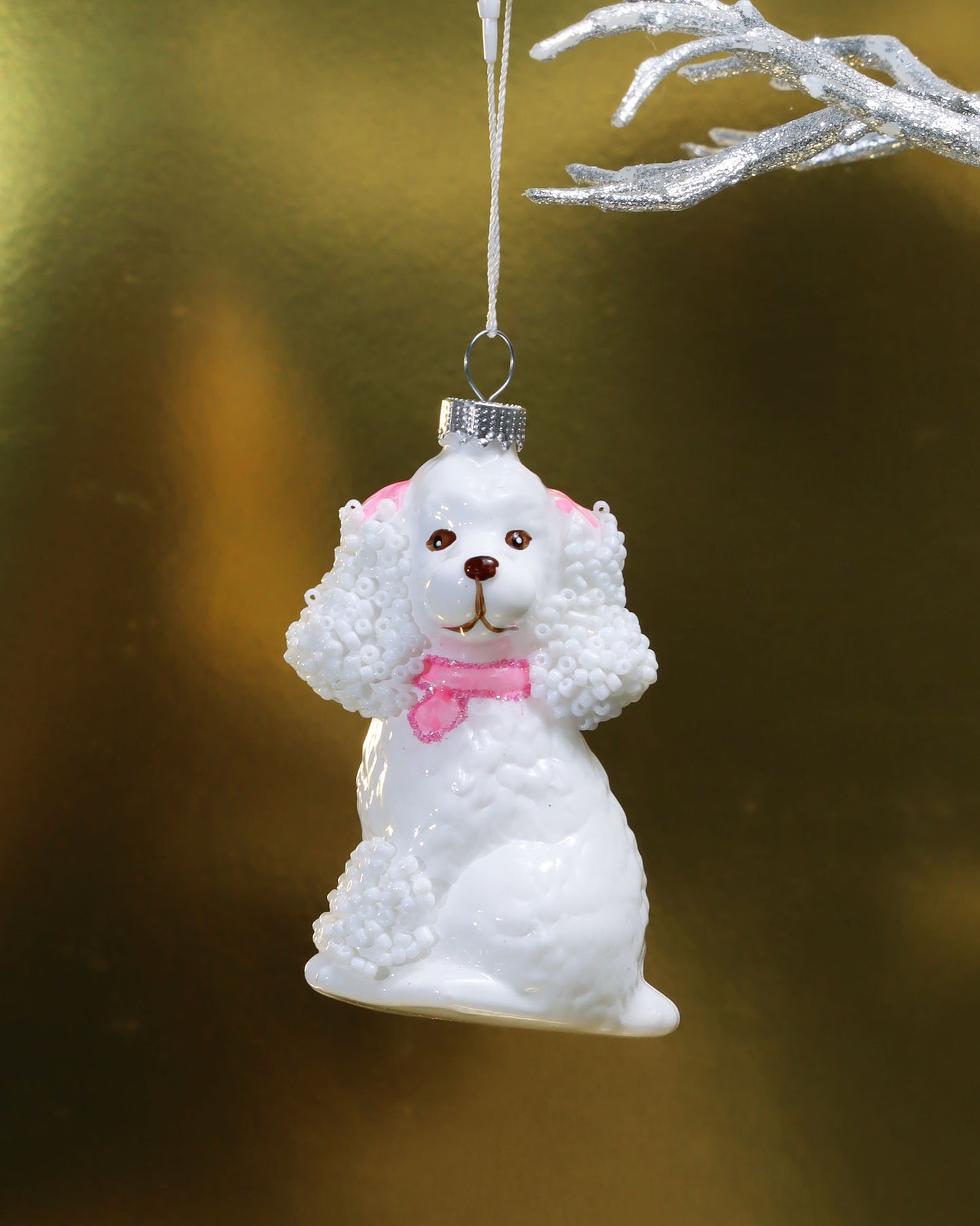 オーナメント White Poodle