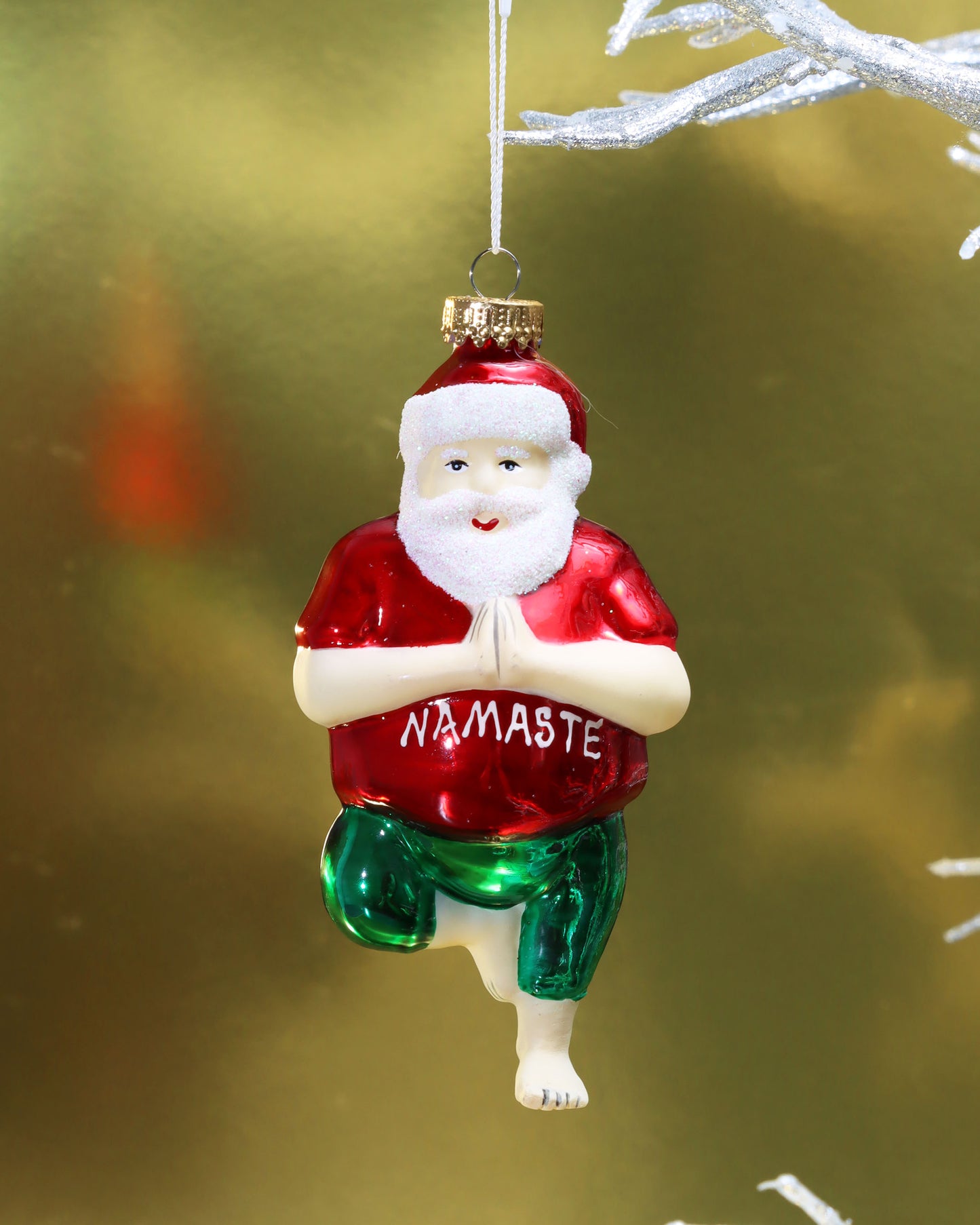 オーナメント Yoga Santa Standing