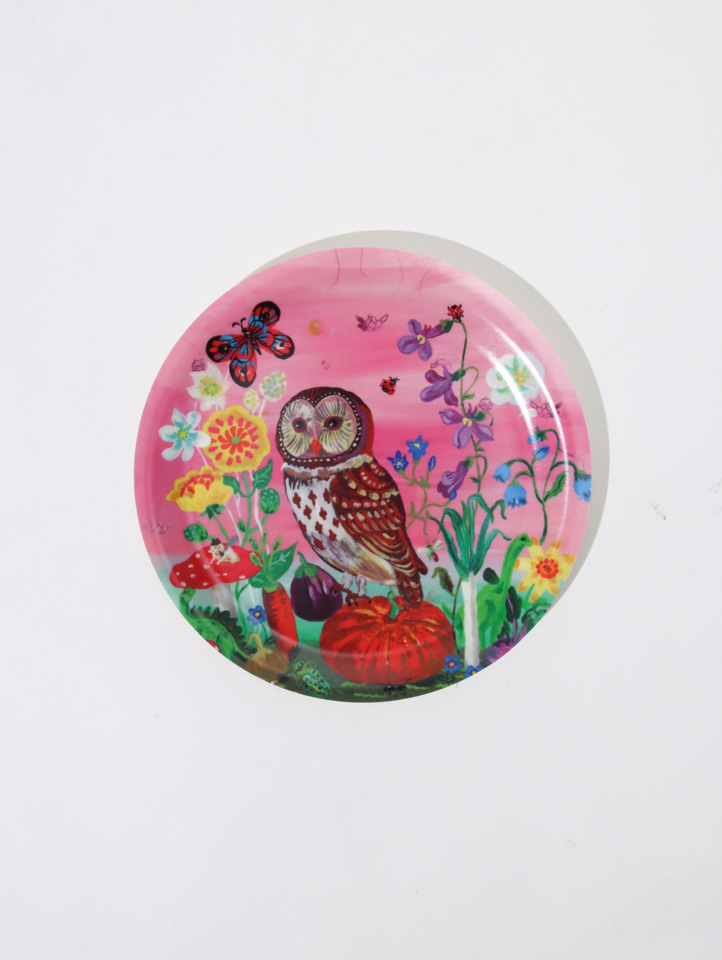 ＜AVENIDA HOME＞ミニトレイ Happy Owl Birch Wood