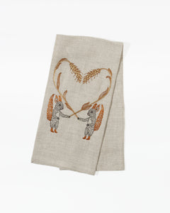 ティータオル Squirrels with Wheat