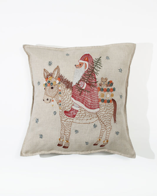 クッションカバー 40×40 Christmas Donkey