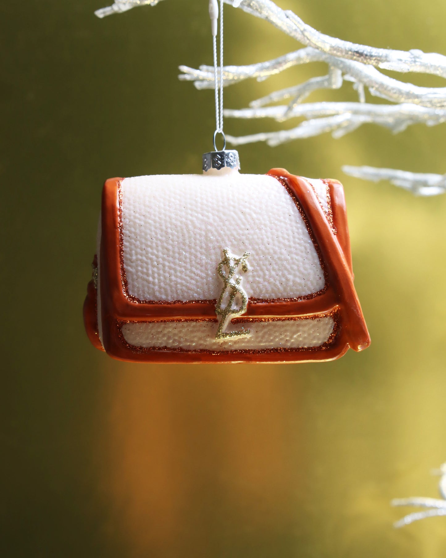 オーナメント BAG WITH LEATHER TRIM