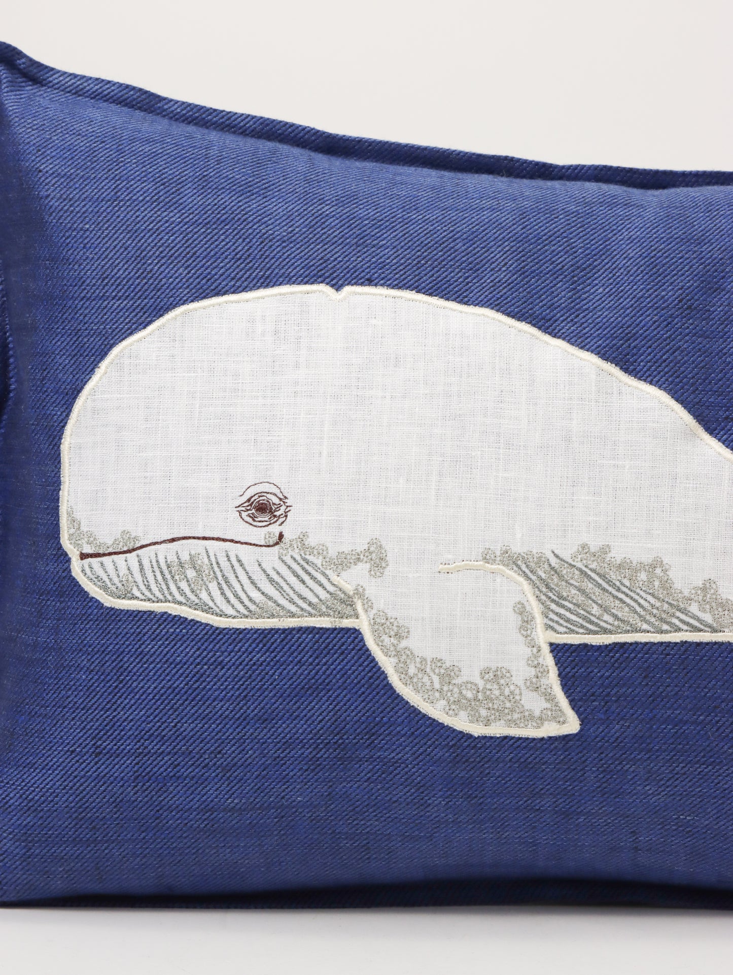 クッションカバー 30x40 Whale Applique