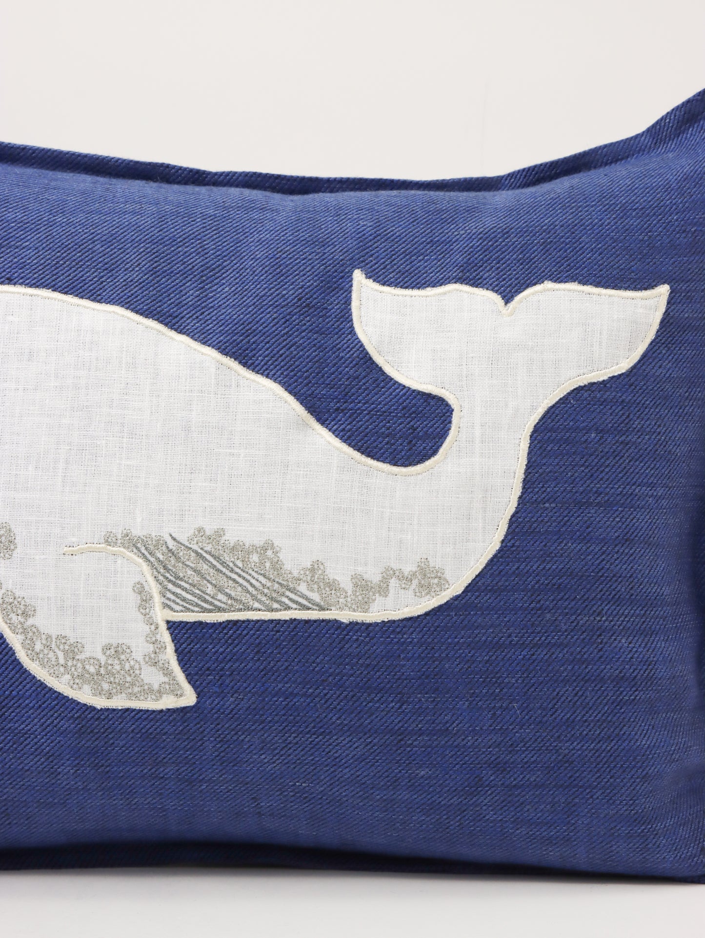 クッションカバー 30x40 Whale Applique