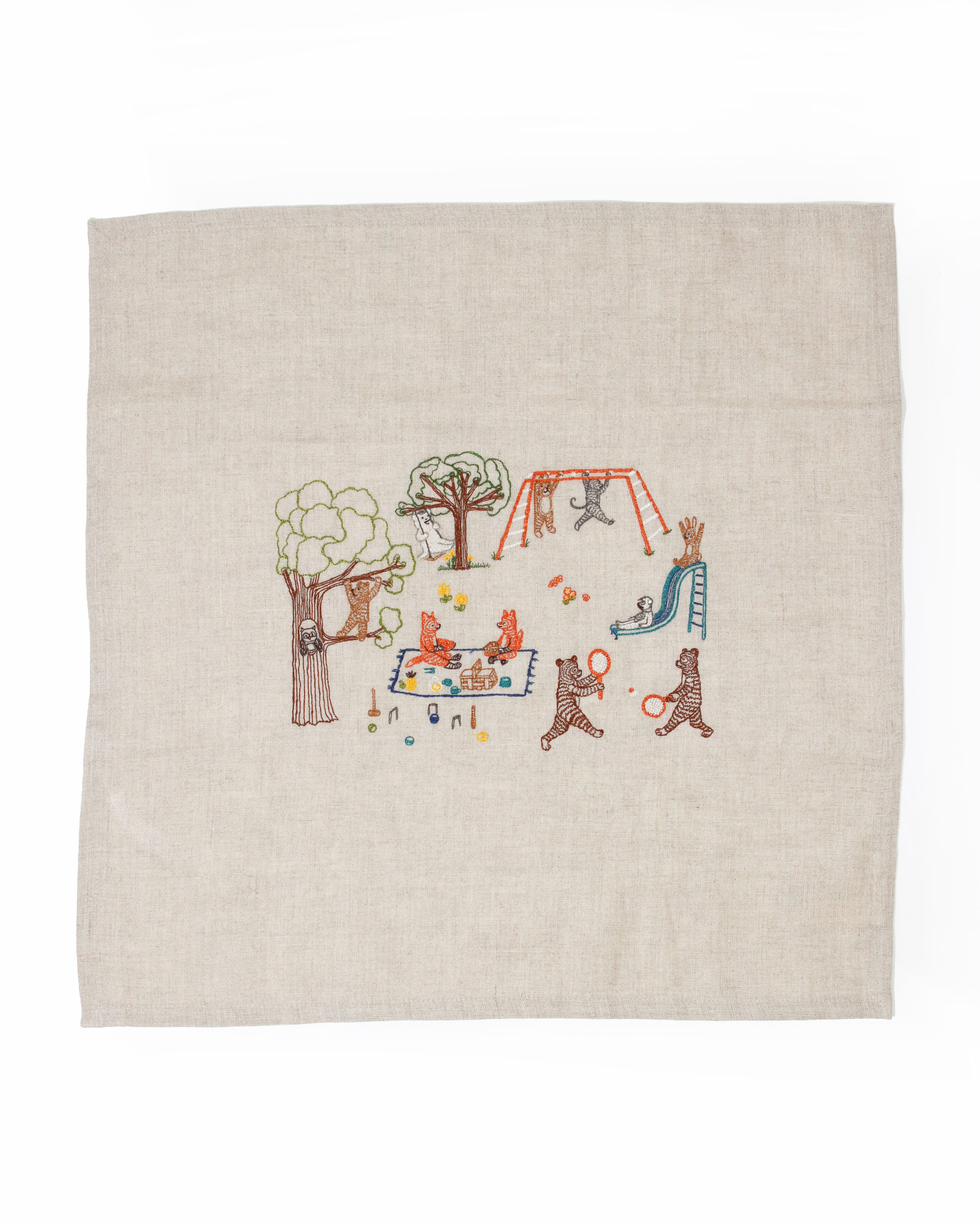 【Coral & Tusk x 猫村さん】リネンナプキン Picnic