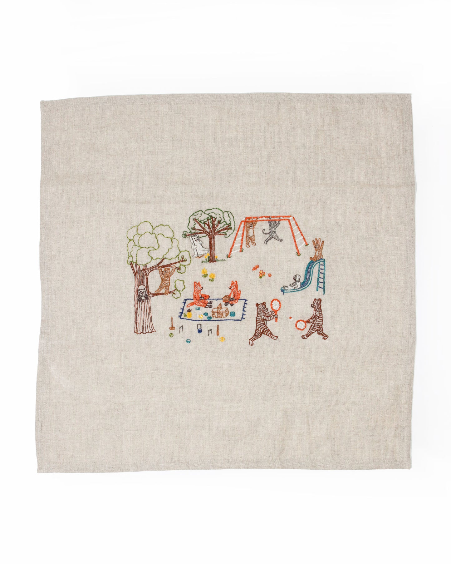 【Coral & Tusk x 猫村さん】リネンナプキン Picnic