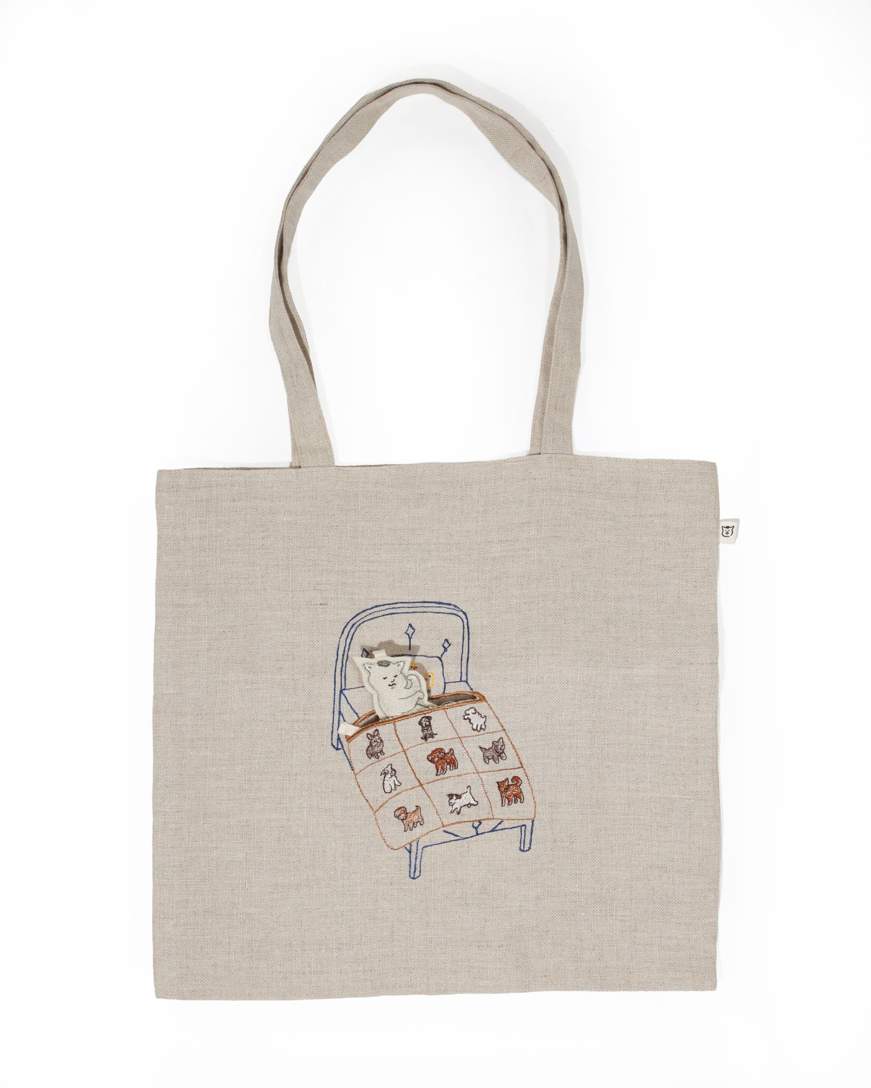 【Coral & Tusk x 猫村さん】ポケットトートバッグ (人形付き)