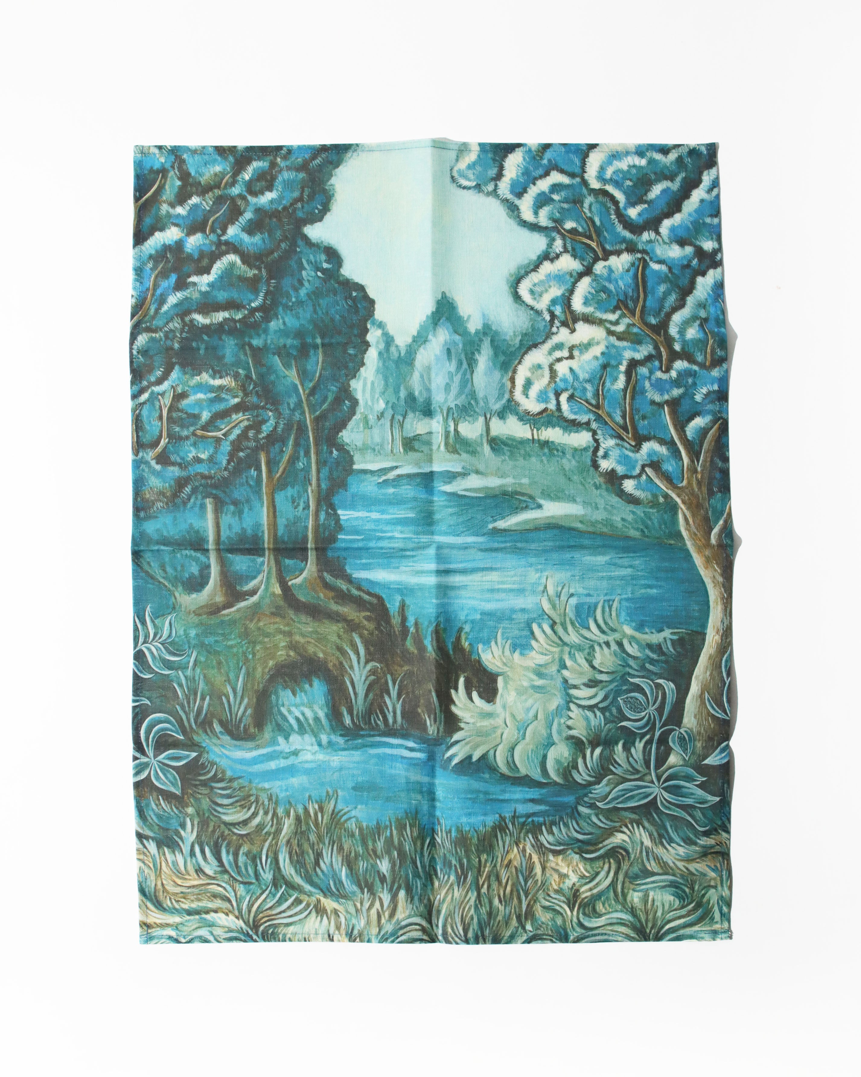 ティータオル Blue Tapestry