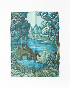 ティータオル Blue Tapestry