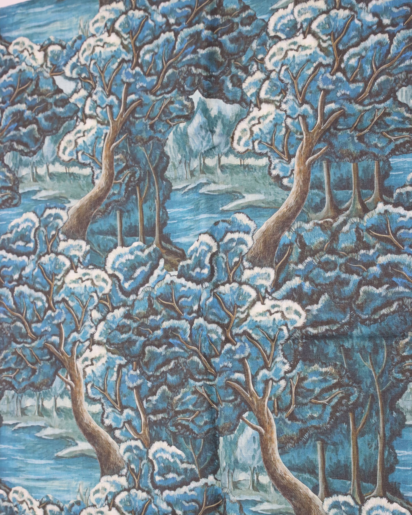 テーブルクロス Blue Tapestry