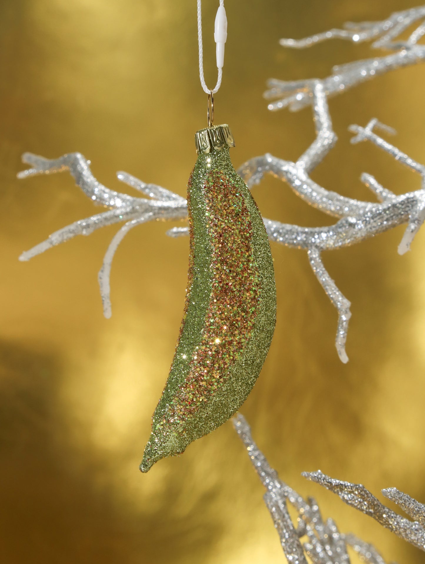 オーナメント BANANA SMALL GLITTERED