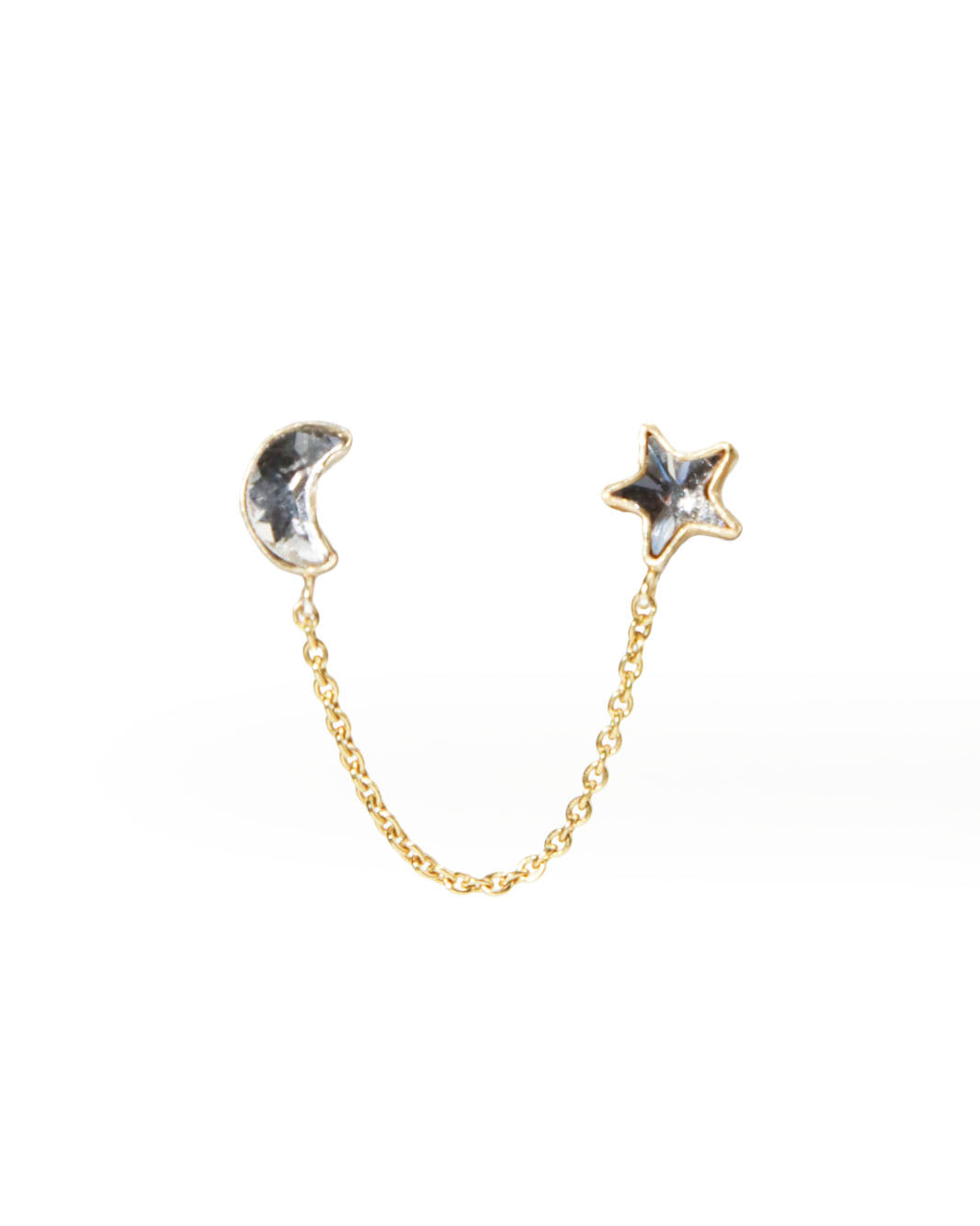 ダブルピアス MOON & STAR