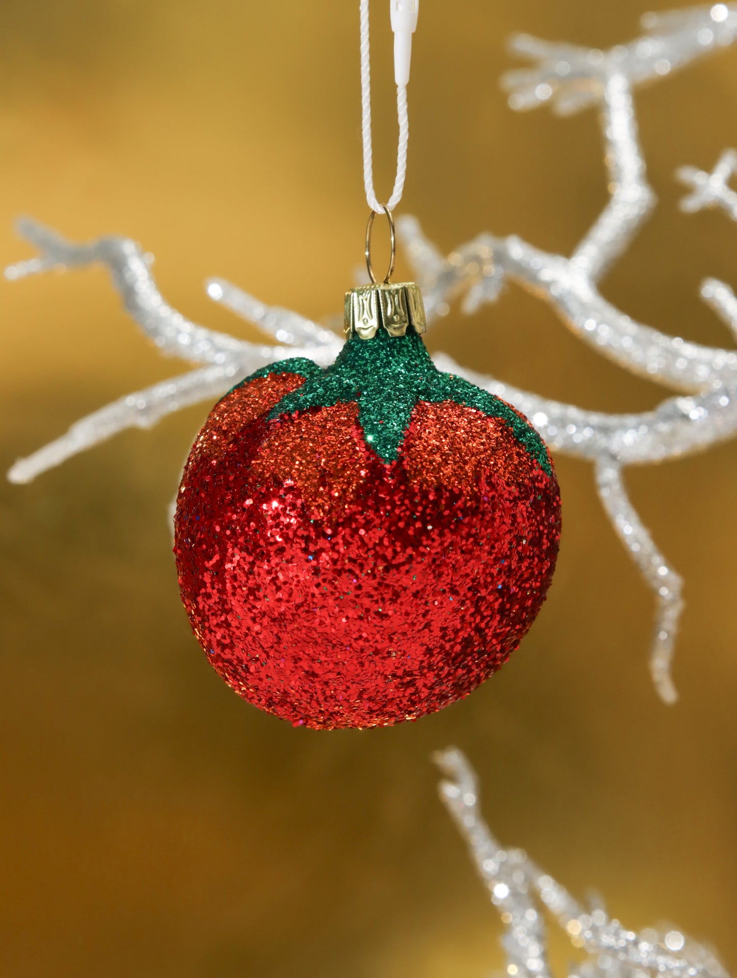 オーナメント TOMATO SMALL GLITTERED