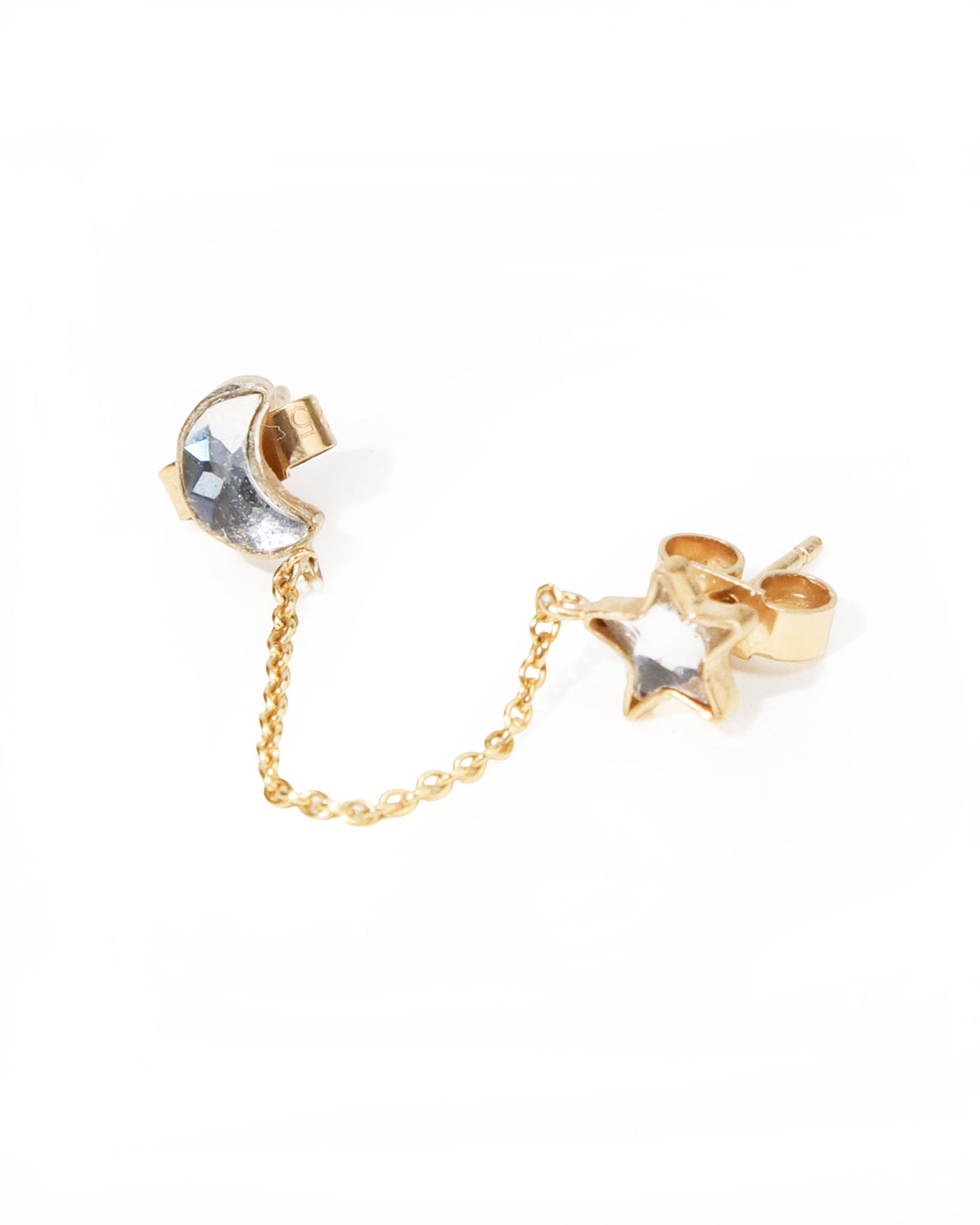 ダブルピアス MOON & STAR