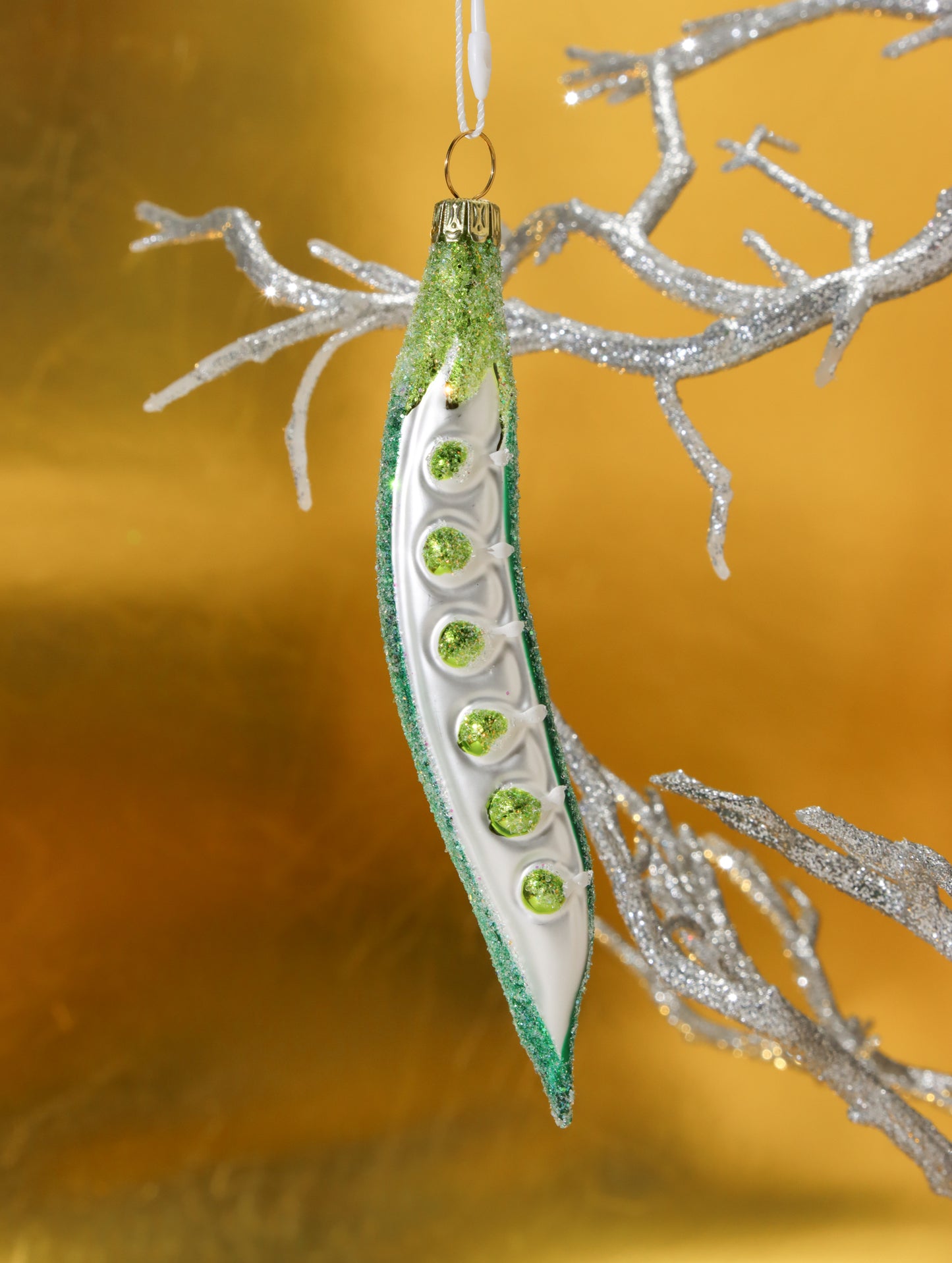 オーナメント PEA POD W GLITTER