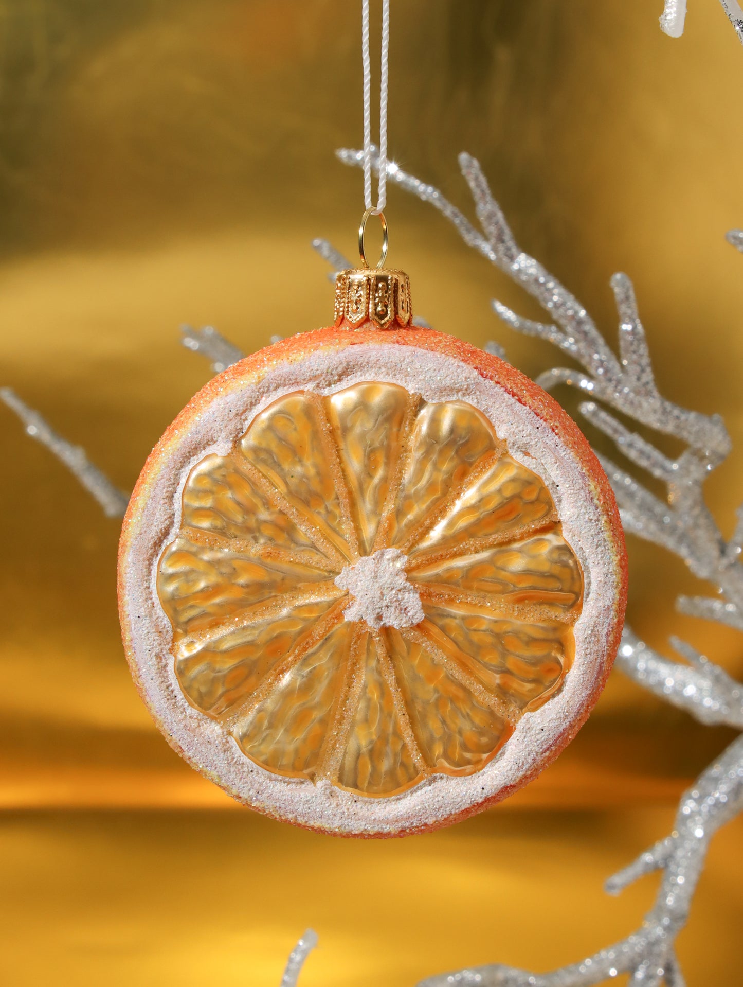 オーナメント ORANGE IN HALF