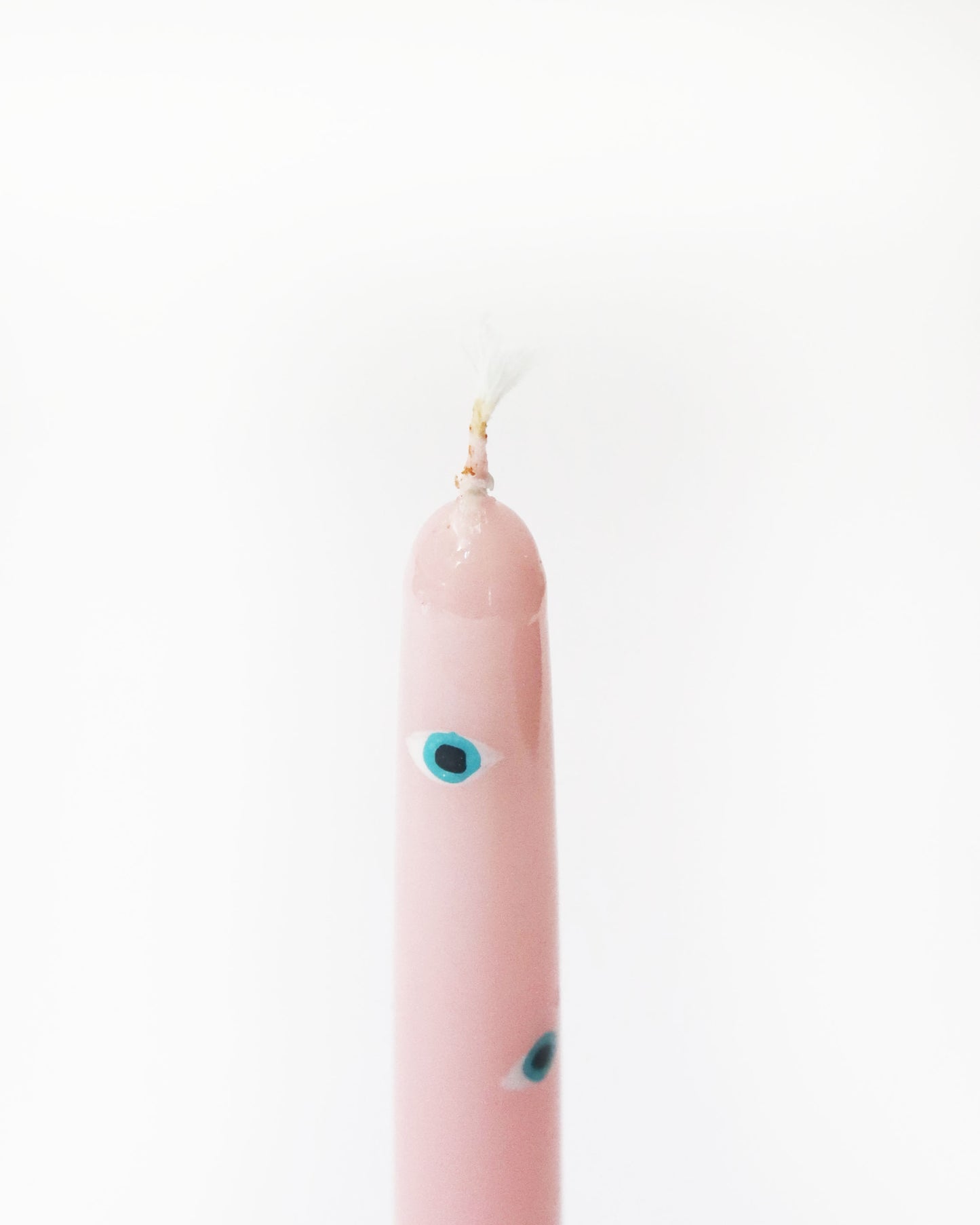 ＜CERERIA INTRONA＞ キャンドル DIPINTE A MANO ROSA CON OCCHI