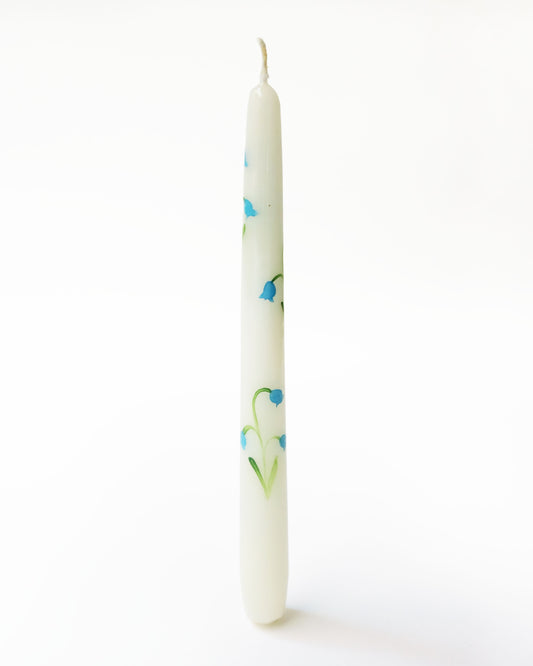 ＜CERERIA INTRONA＞ キャンドル DIPINTE A MANO FIORI BLU