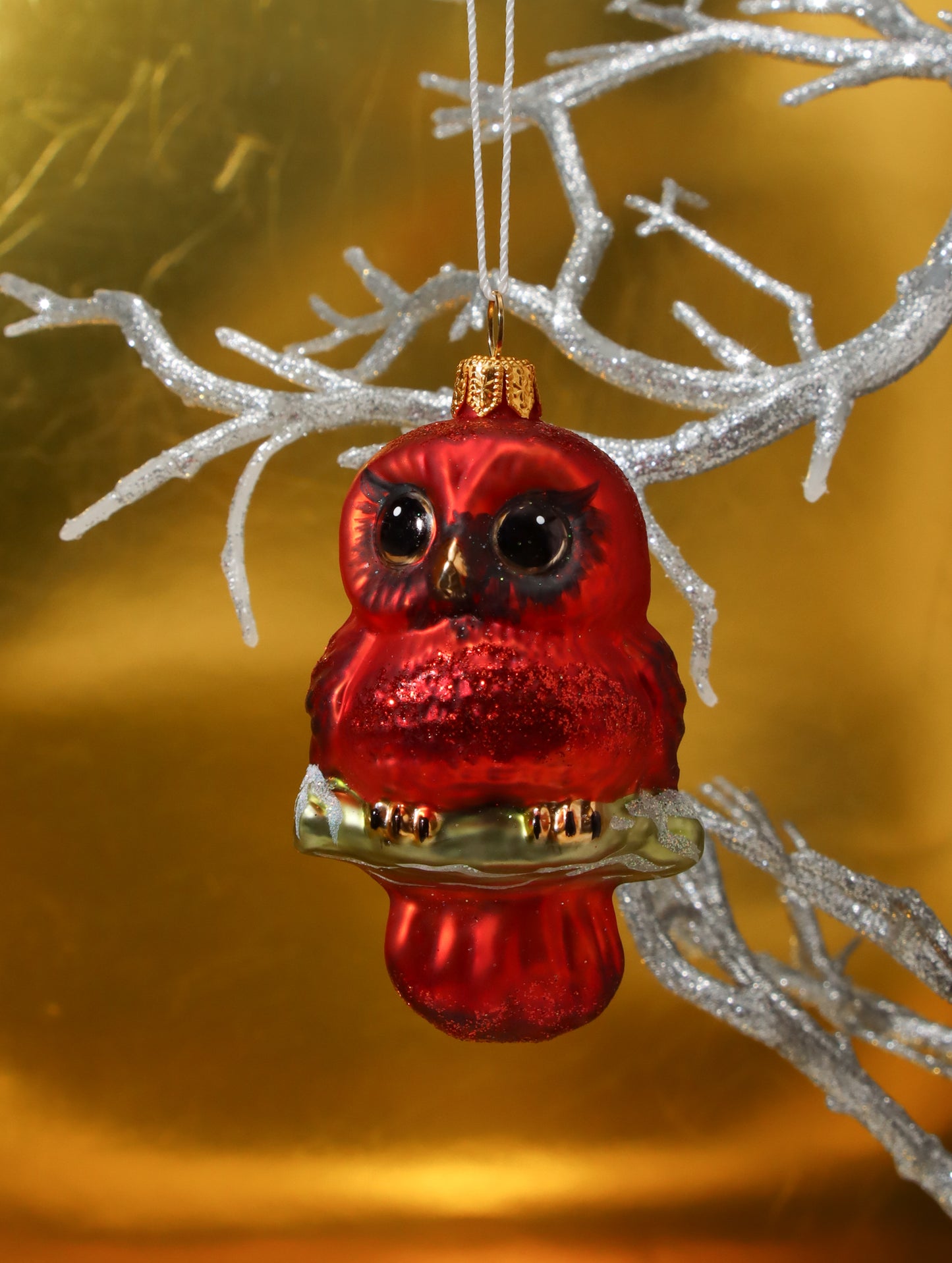 オーナメント OWL RED