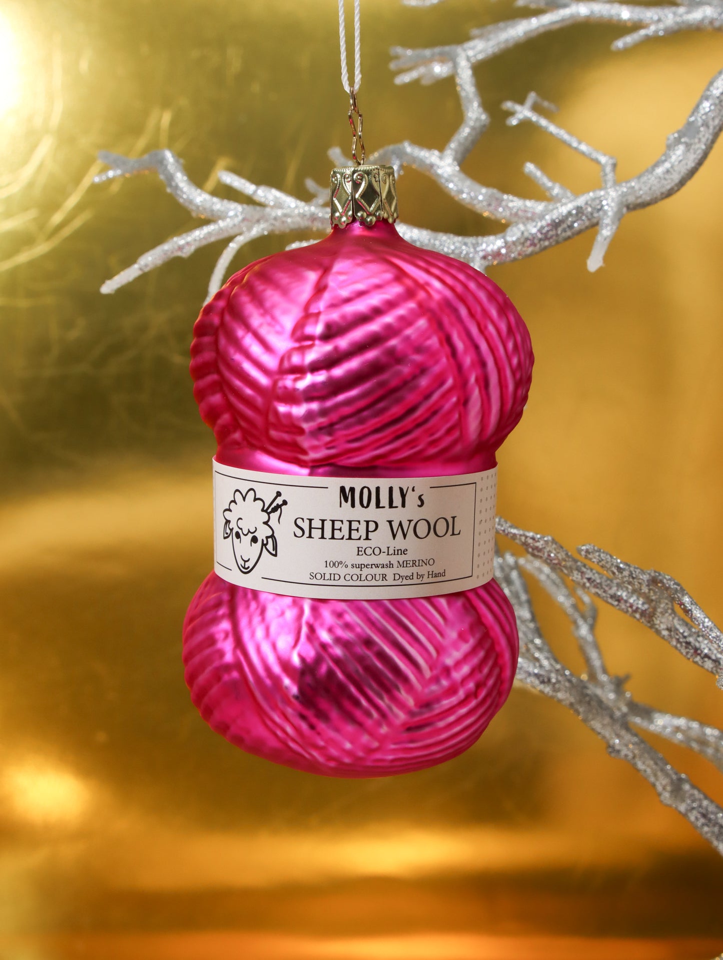 オーナメント Fine Wool Pink
