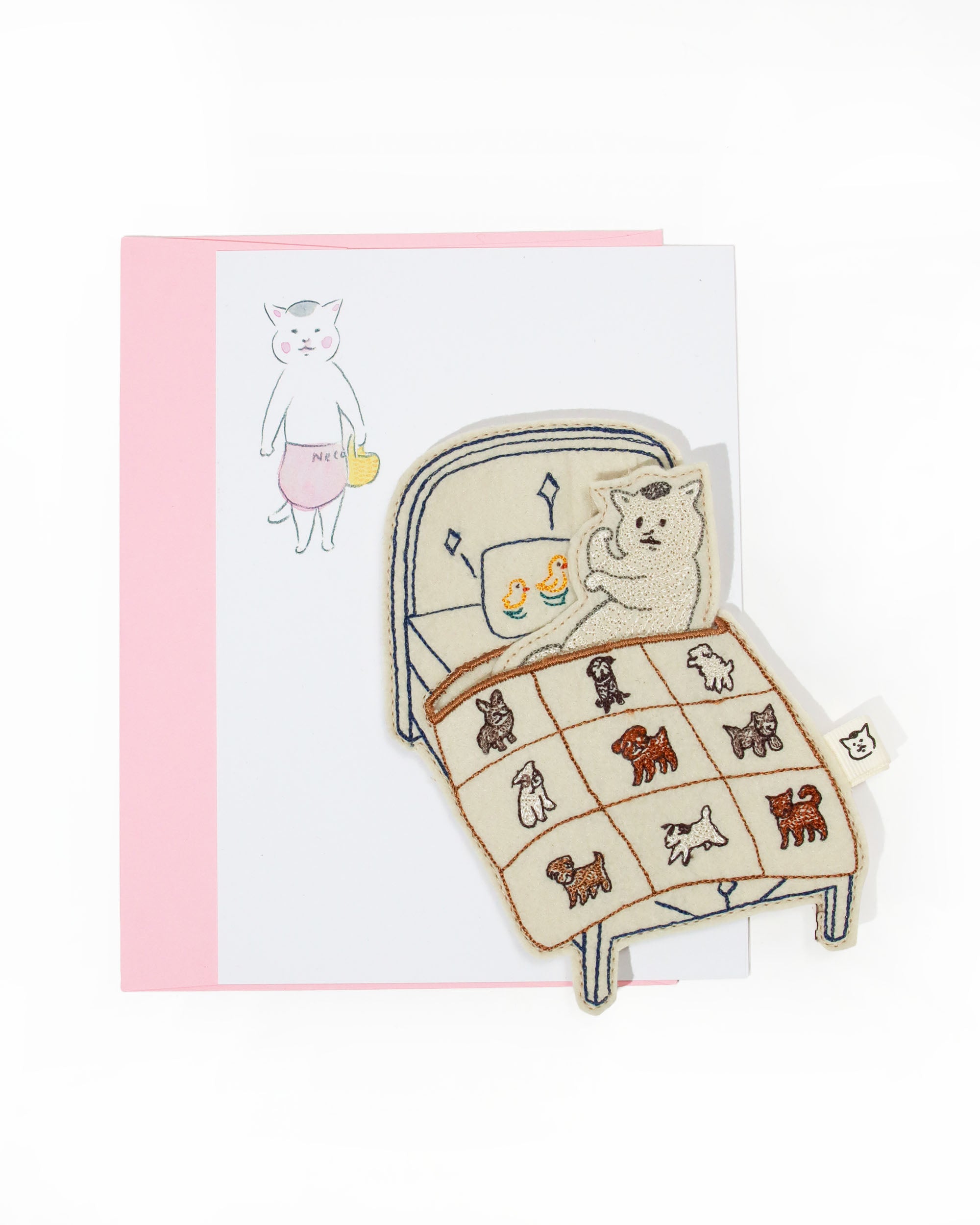 【Coral & Tusk x 猫村さん】フェルトカード (人形付き)