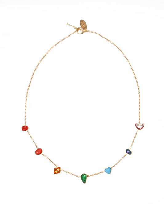 ミニチャームネックレス RAINBOW