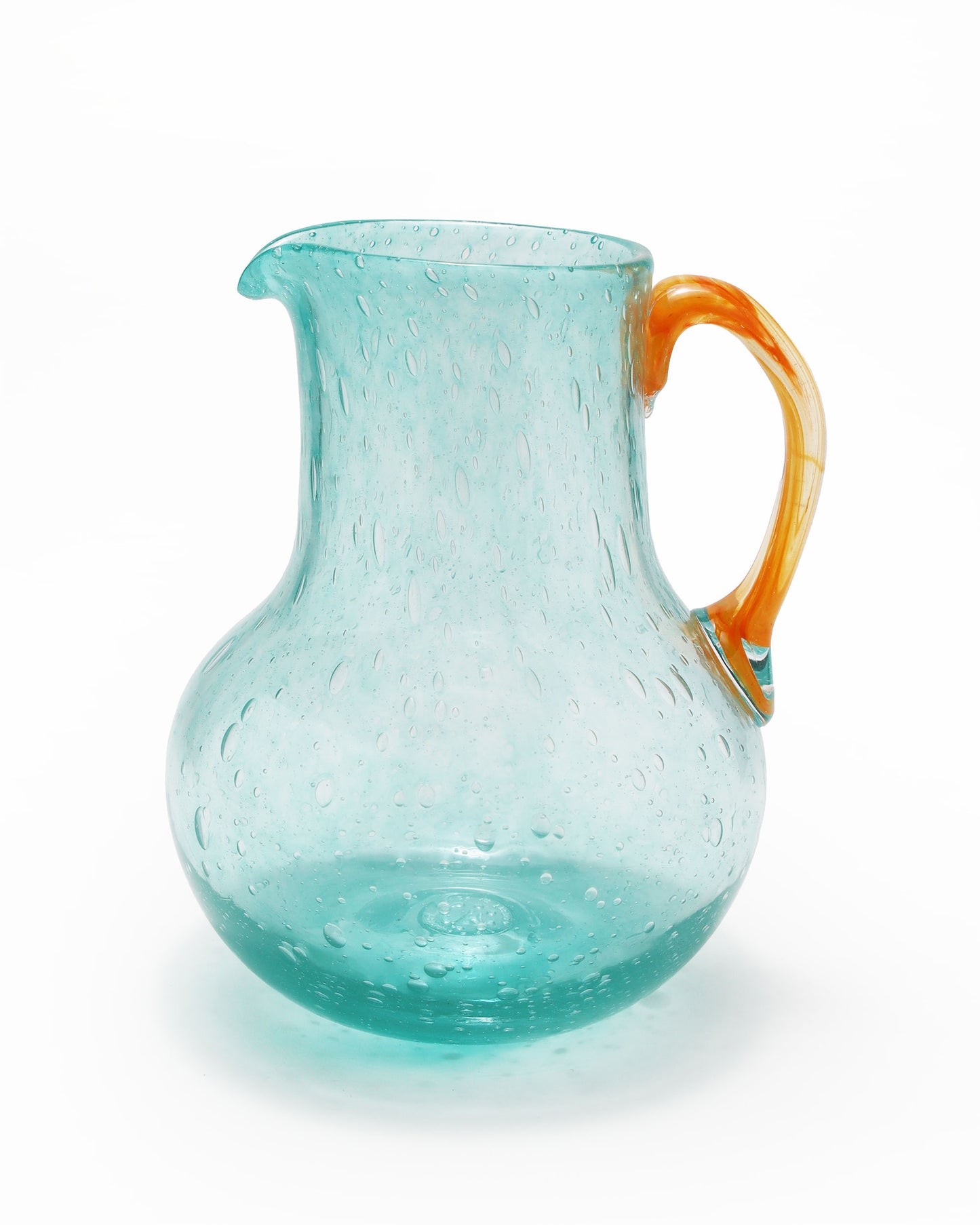 大きな丸いカラフェ turquoise&orange