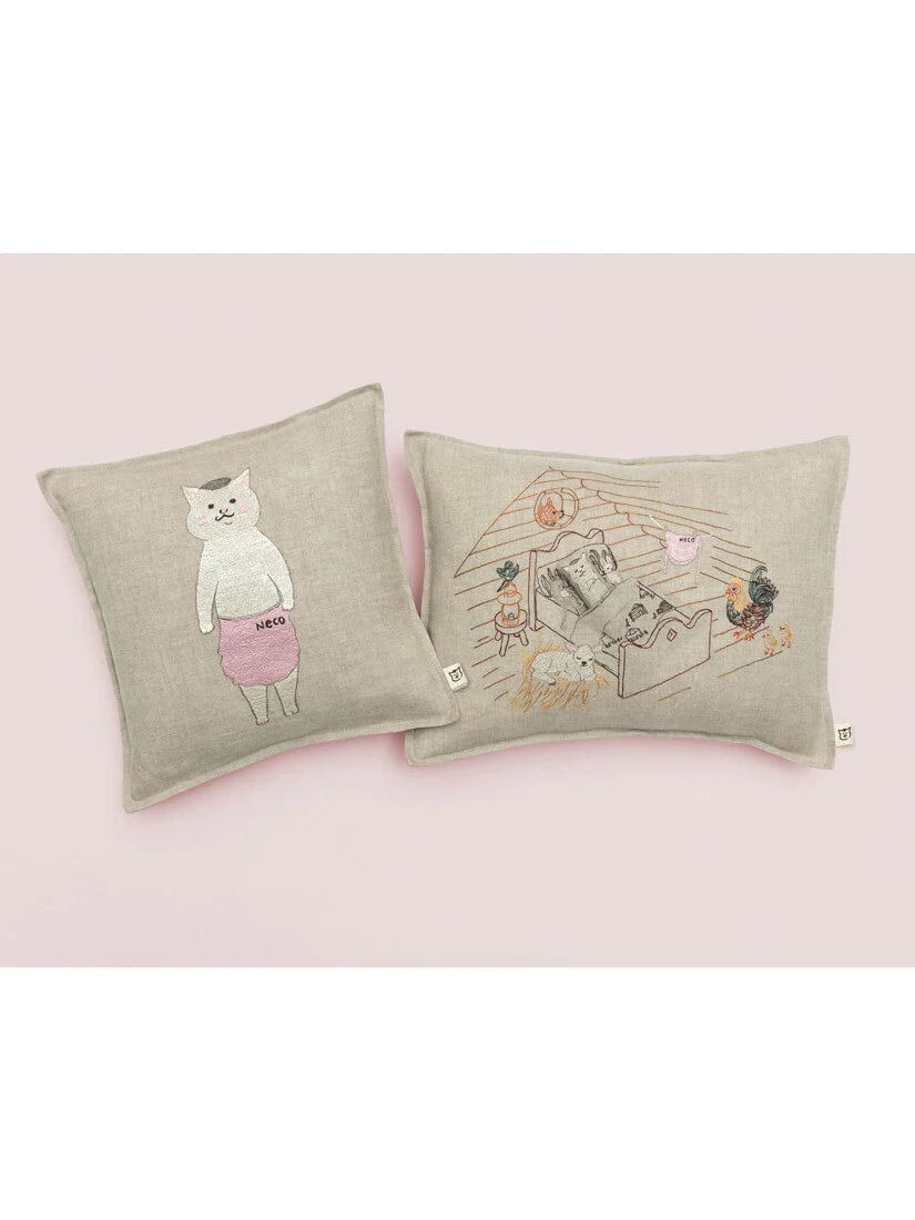 【SALE】コーラル&タスク クッションカバー Coral & Tusk x 猫村さん】ポケットクッションカバー 30x40