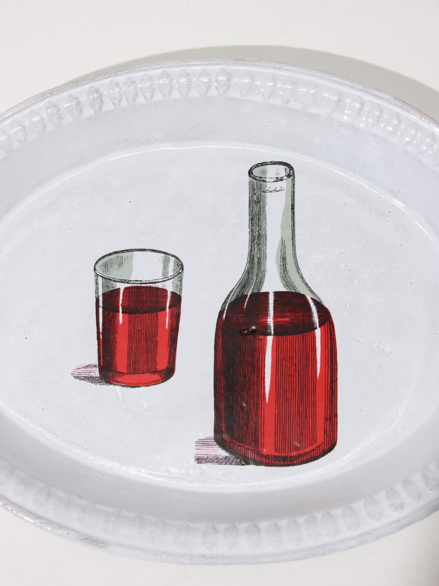 Red Wine Decanter and Glass スーププレート 21.5cm